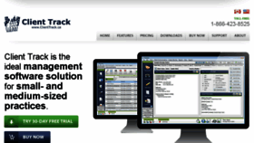 What Clienttrack.ca website looked like in 2017 (6 years ago)