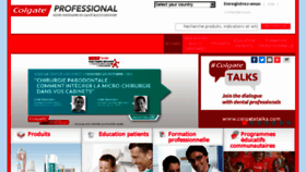 What Colgateprofessional.fr website looked like in 2017 (6 years ago)