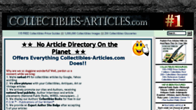 What Collectibles-articles.com website looked like in 2017 (6 years ago)