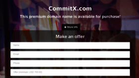 What Commitx.com website looked like in 2017 (6 years ago)