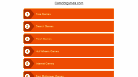 What Comdotgames.com website looked like in 2017 (6 years ago)