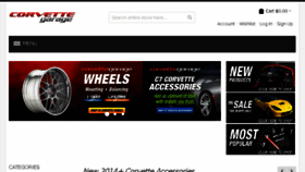 What Corvettegarage.com website looked like in 2017 (6 years ago)