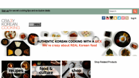 What Crazykoreancooking.com website looked like in 2017 (6 years ago)