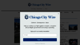 What Chicagocitywire.com website looked like in 2017 (6 years ago)