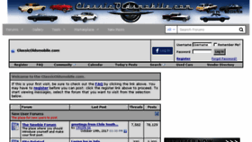 What Classicoldsmobile.com website looked like in 2017 (6 years ago)