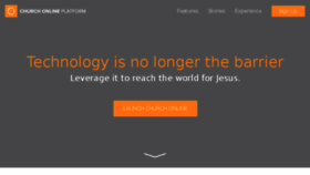 What Churchonline.org website looked like in 2017 (6 years ago)