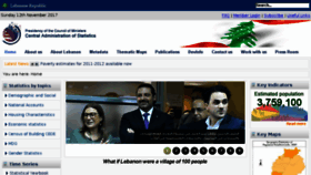 What Cas.gov.lb website looked like in 2017 (7 years ago)