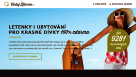 What Cestujzdarma.cz website looked like in 2017 (6 years ago)