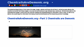 What Chemtrailsaredemonic.org website looked like in 2017 (6 years ago)