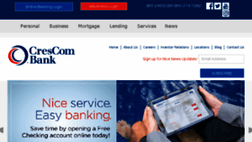What Crescombank.com website looked like in 2017 (6 years ago)