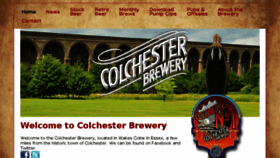 What Colchesterbrewery.com website looked like in 2017 (6 years ago)