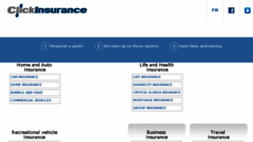 What Clickinsurance.ca website looked like in 2017 (6 years ago)