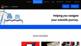 What Courses.ibiology.org website looked like in 2017 (6 years ago)