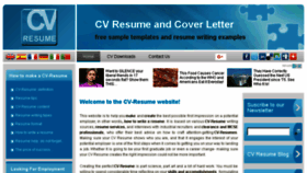 What Cv-resume.org website looked like in 2017 (6 years ago)