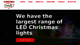 What Christmasalight.com.au website looked like in 2017 (6 years ago)