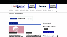 What Clicmedicina.it website looked like in 2017 (6 years ago)
