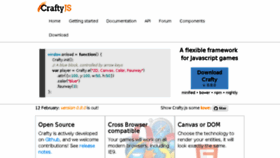 What Craftyjs.com website looked like in 2017 (6 years ago)