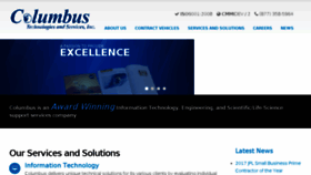 What Columbususa.com website looked like in 2017 (6 years ago)