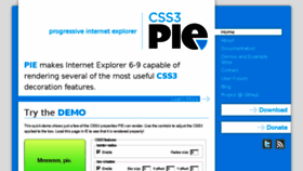 What Css3pie.com website looked like in 2017 (6 years ago)