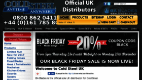 What Coldsteel-uk.com website looked like in 2017 (6 years ago)