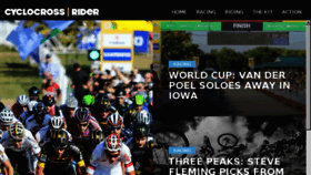 What Cyclocrossrider.com website looked like in 2017 (6 years ago)