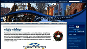 What Charlottetown.ca website looked like in 2017 (6 years ago)