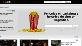 What Cinefis.com.ar website looked like in 2017 (6 years ago)