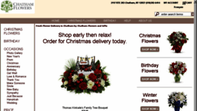What Chathamflowers.com website looked like in 2017 (6 years ago)