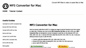 What Convertmp3mac.com website looked like in 2017 (6 years ago)