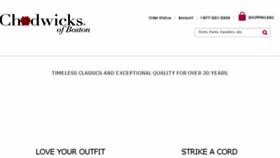What Chadwicks.com website looked like in 2017 (6 years ago)