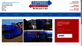 What Coppardsremovals.co.uk website looked like in 2017 (6 years ago)