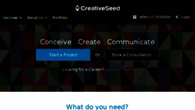 What Creativeseedstudios.com website looked like in 2017 (6 years ago)