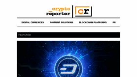 What Crypto-reporter.com website looked like in 2017 (6 years ago)