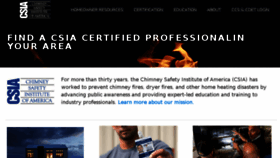 What Csia.org website looked like in 2017 (6 years ago)