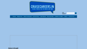 What Cruisecareers.in website looked like in 2017 (6 years ago)