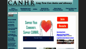 What Canhr.org website looked like in 2017 (6 years ago)