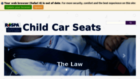 What Childcarseats.org.uk website looked like in 2017 (6 years ago)