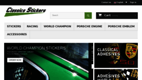 What Classics-stickers.com website looked like in 2017 (6 years ago)