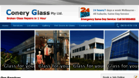 What Coneryglass.com.au website looked like in 2017 (6 years ago)
