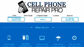 What Cellrepairpro.com website looked like in 2017 (6 years ago)