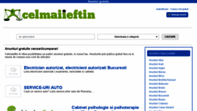 What Celmaiieftin.ro website looked like in 2017 (7 years ago)