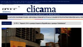 What Clicama.cat website looked like in 2017 (6 years ago)