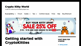What Cryptokittyworld.com website looked like in 2017 (6 years ago)