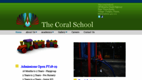 What Coralschool.org website looked like in 2017 (6 years ago)