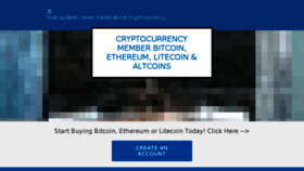 What Cryptocurrencymember.com website looked like in 2017 (6 years ago)