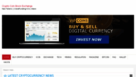 What Cryptocoinstockexchange.com website looked like in 2017 (6 years ago)