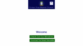 What Clintonfbc.us website looked like in 2017 (6 years ago)