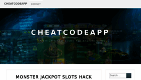 What Cheatcodeapp.com website looked like in 2017 (6 years ago)