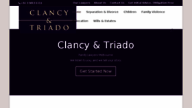 What Clancytriado.com.au website looked like in 2017 (6 years ago)