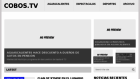 What Cobos.tv website looked like in 2017 (6 years ago)